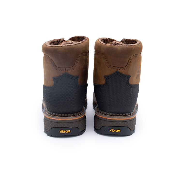 6" Peanut Cowhide Lace Up WP - Baker's Boots and Clothing