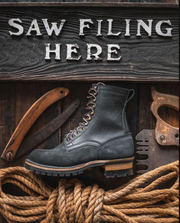 DREW'S 8-INCH LOGGER- BLACK COMBO - Baker's Boots and Clothing