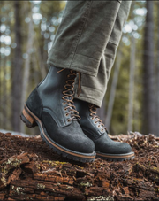 DREW'S 8-INCH LOGGER- BLACK COMBO - Baker's Boots and Clothing