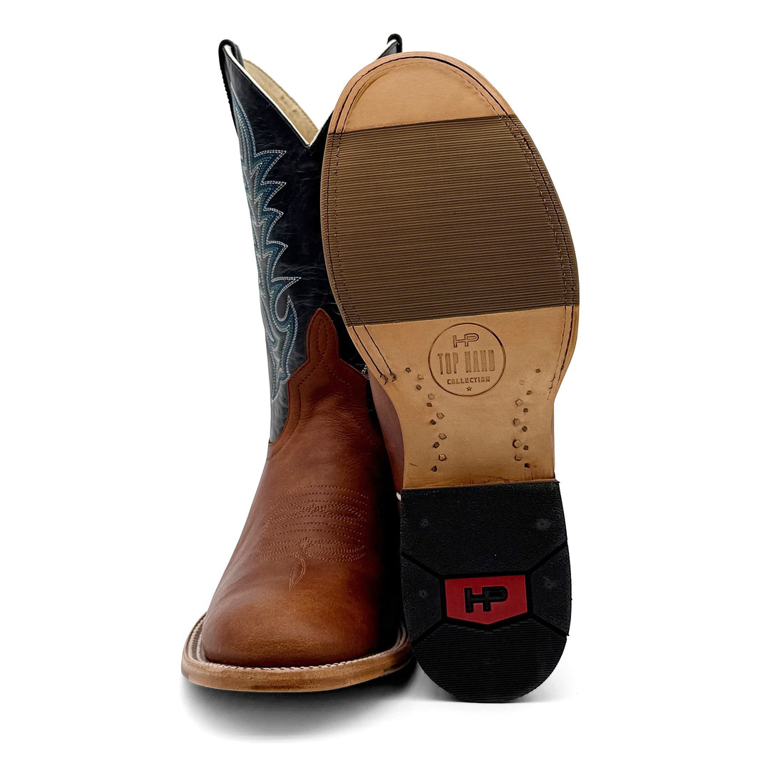 Premium Top Hand Horse Power Cognac Belton Cowboy Boots - HP6011