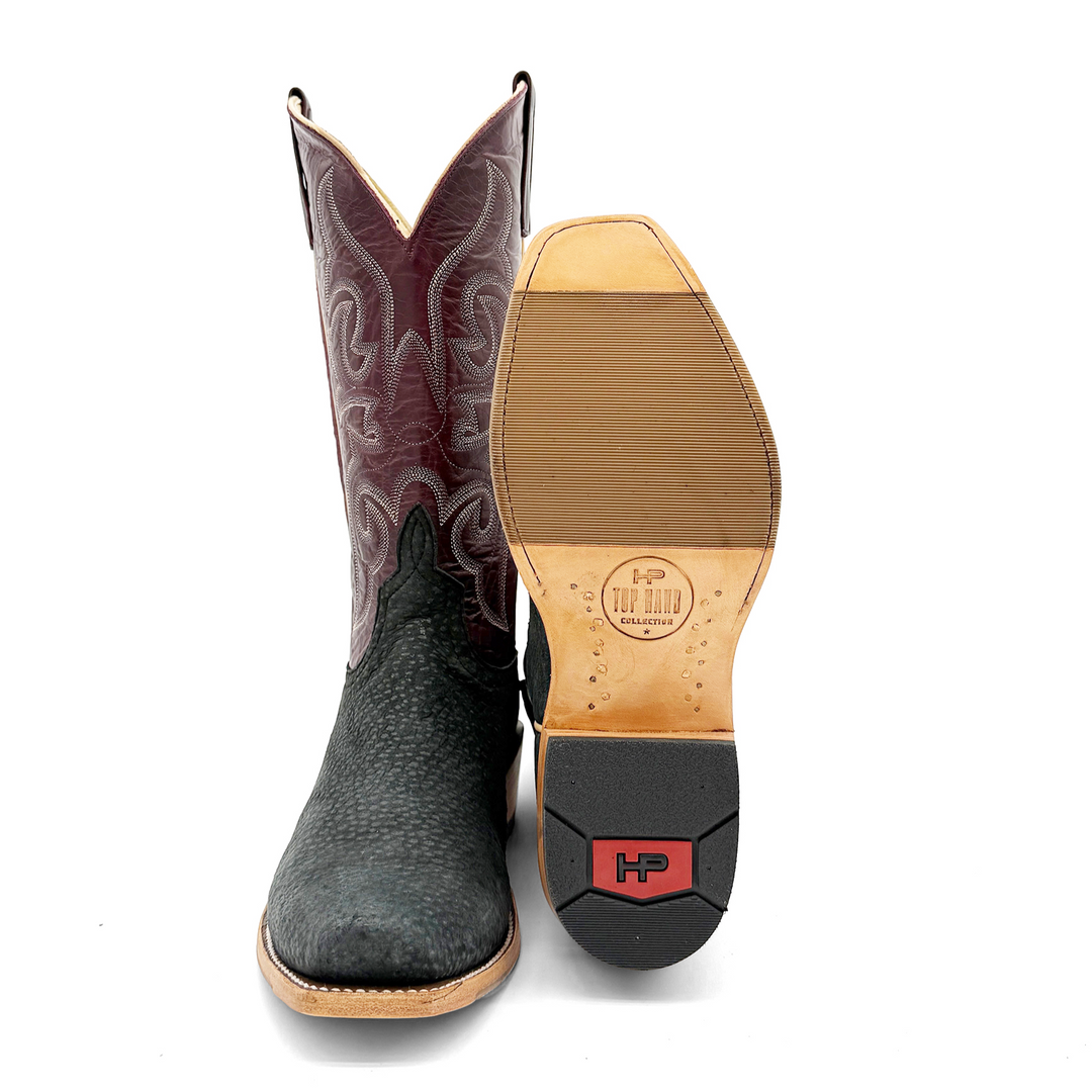 Top Hand Horsepower High Quality Grey Carpincho Boots - HP9536