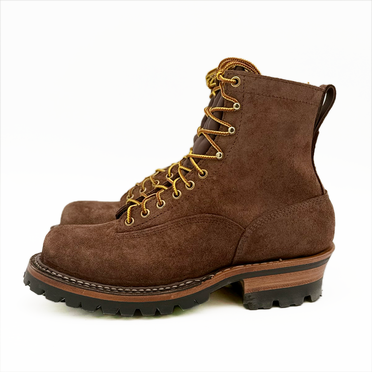 White's Custom Brown Roughout Smokejumper Size 9F - Baker's Boots and Clothing