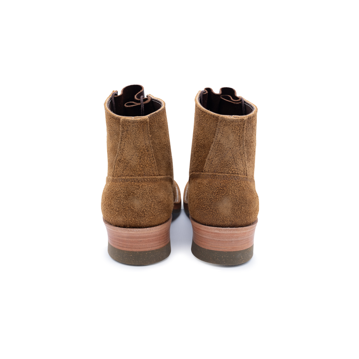 Wilshire — Cognac Bison Rough Out - Baker's Boots and Clothing