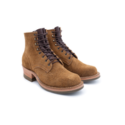 Wilshire — Cognac Bison Rough Out - Baker's Boots and Clothing