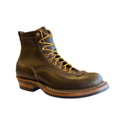 350 Cutter - Olive Waxed Flesh - Baker's Boots and Clothing