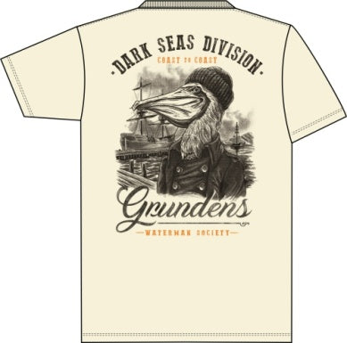 Dark Seas X Grundens Portsmith SS T-Shirt - Baker's Boots and Clothing
