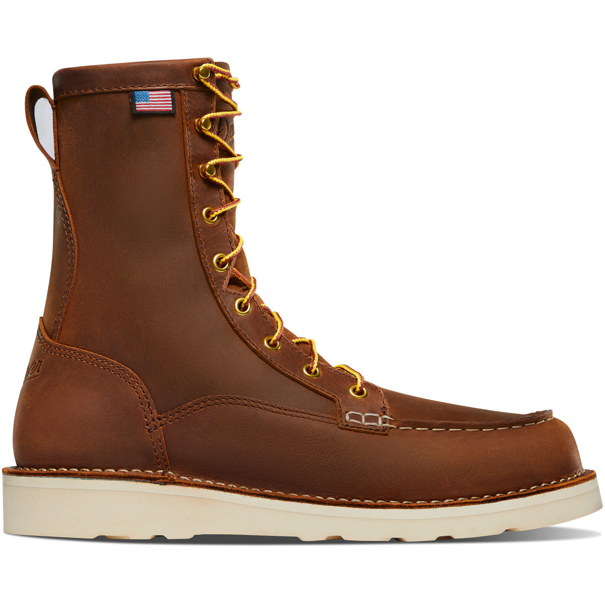Bull Run Moc Toe - 8" Tobacco Steel Toe - Baker's Boots and Clothing