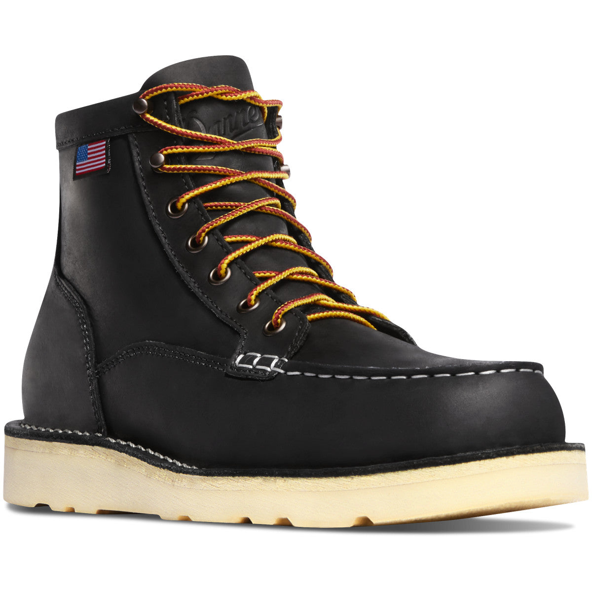 Bull Run Moc Toe - 6" Black - Baker's Boots and Clothing