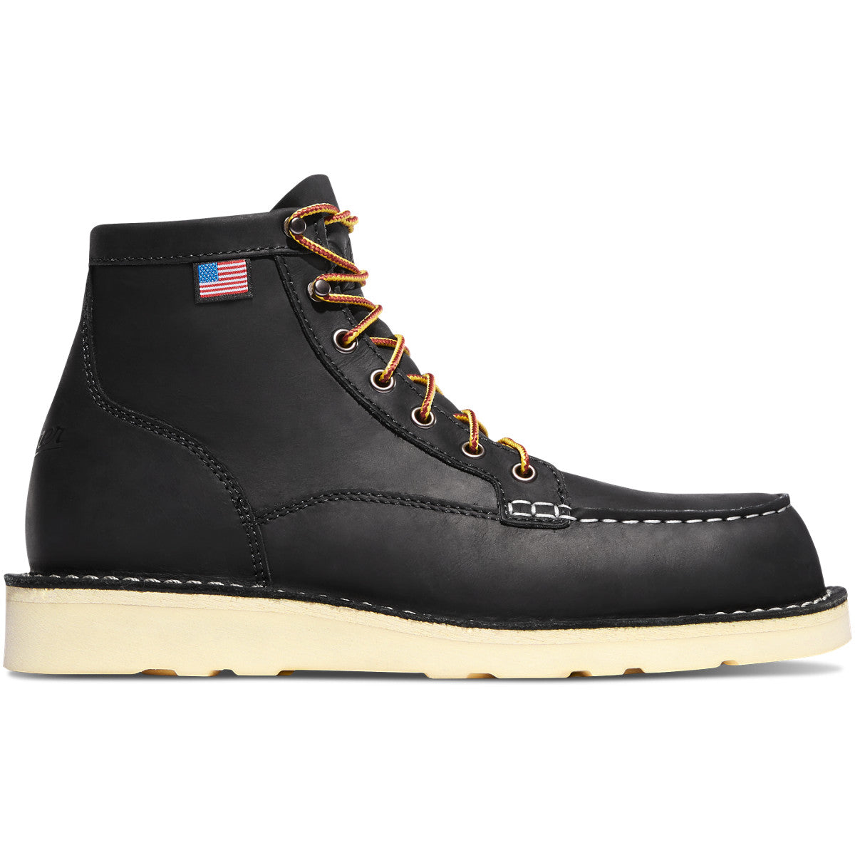Bull Run Moc Toe - 6" Black - Baker's Boots and Clothing