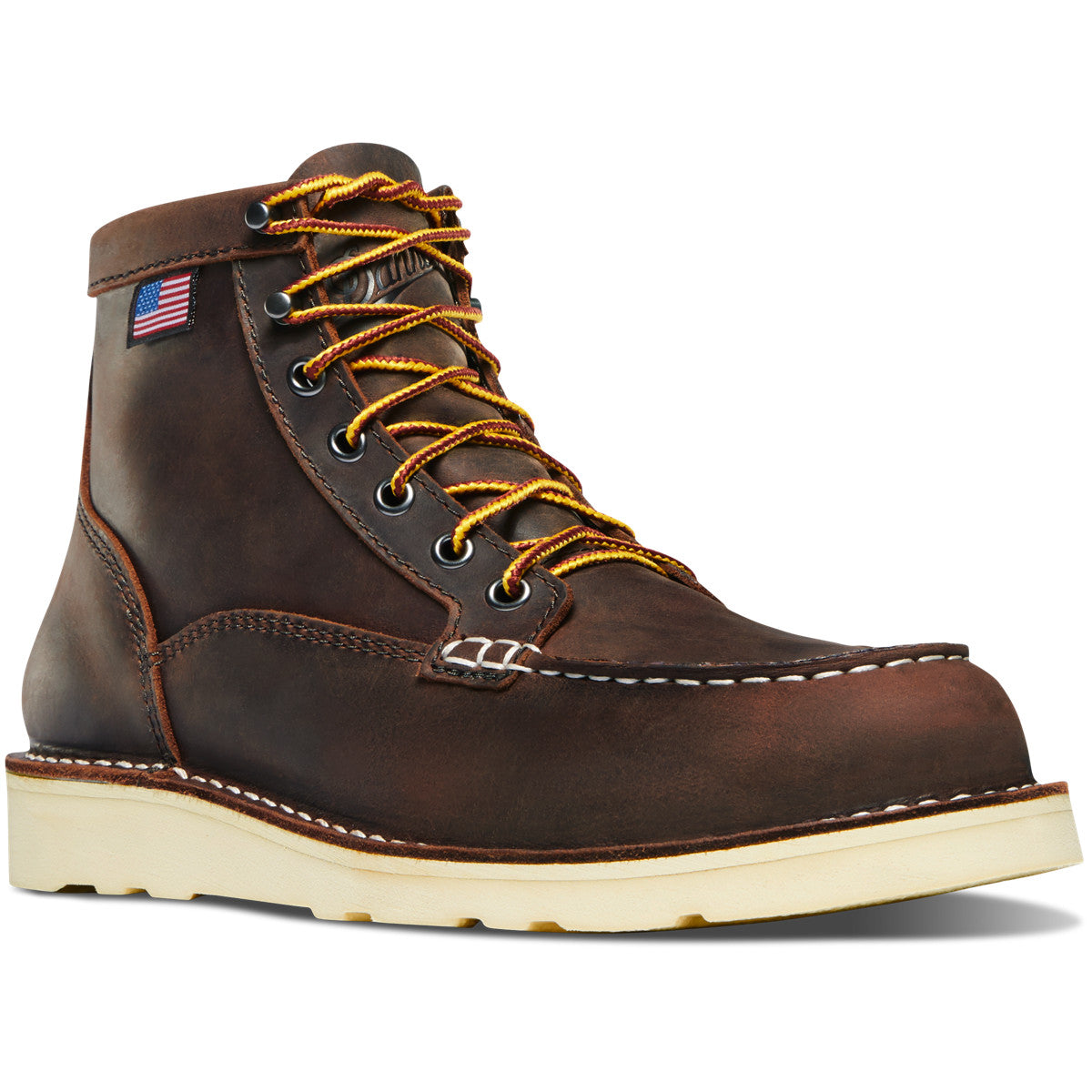 Women's Bull Run Moc Toe 6" Brown ST - Baker's Boots and Clothing