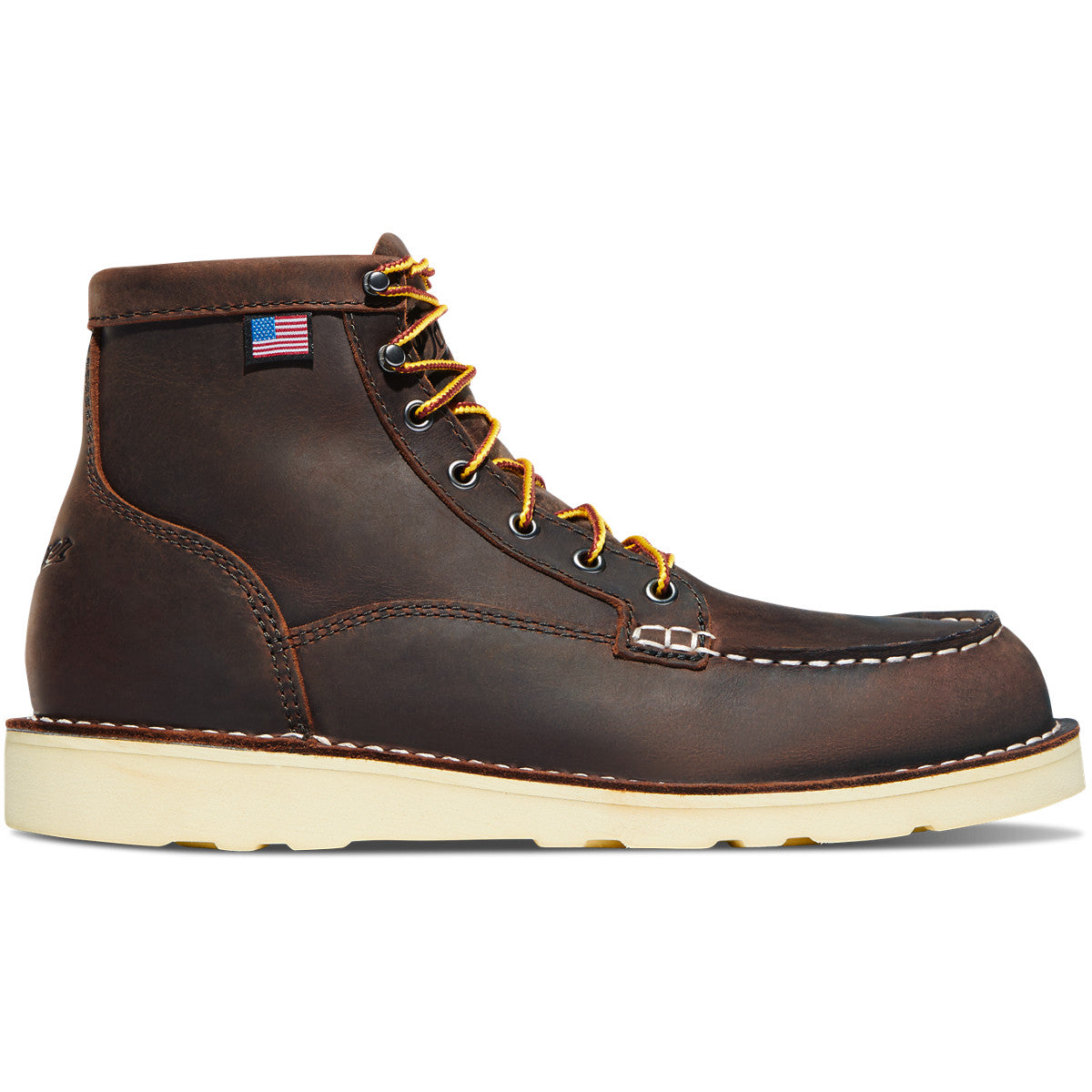 Women's Bull Run Moc Toe 6" Brown ST - Baker's Boots and Clothing