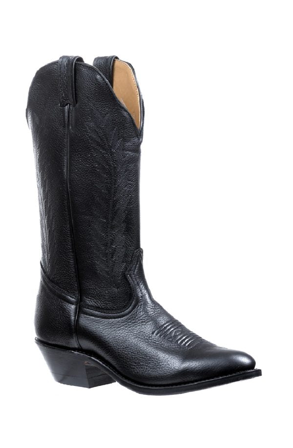 Boulet Women's 13" Sporty Black Deer Tan - #4074 - Baker's Boots and Clothing