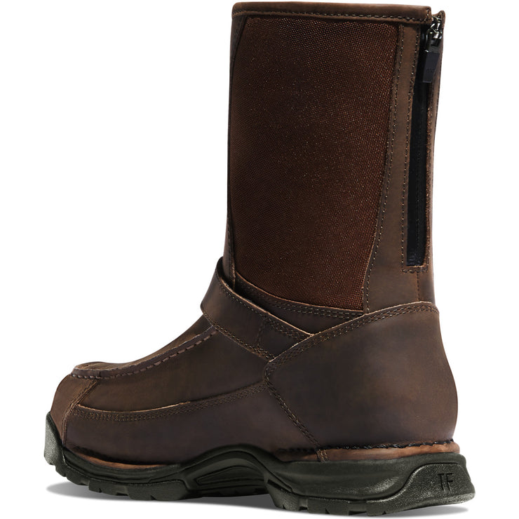 Sharptail Rear Zip 10" Dark Brown - Baker's Boots and Clothing