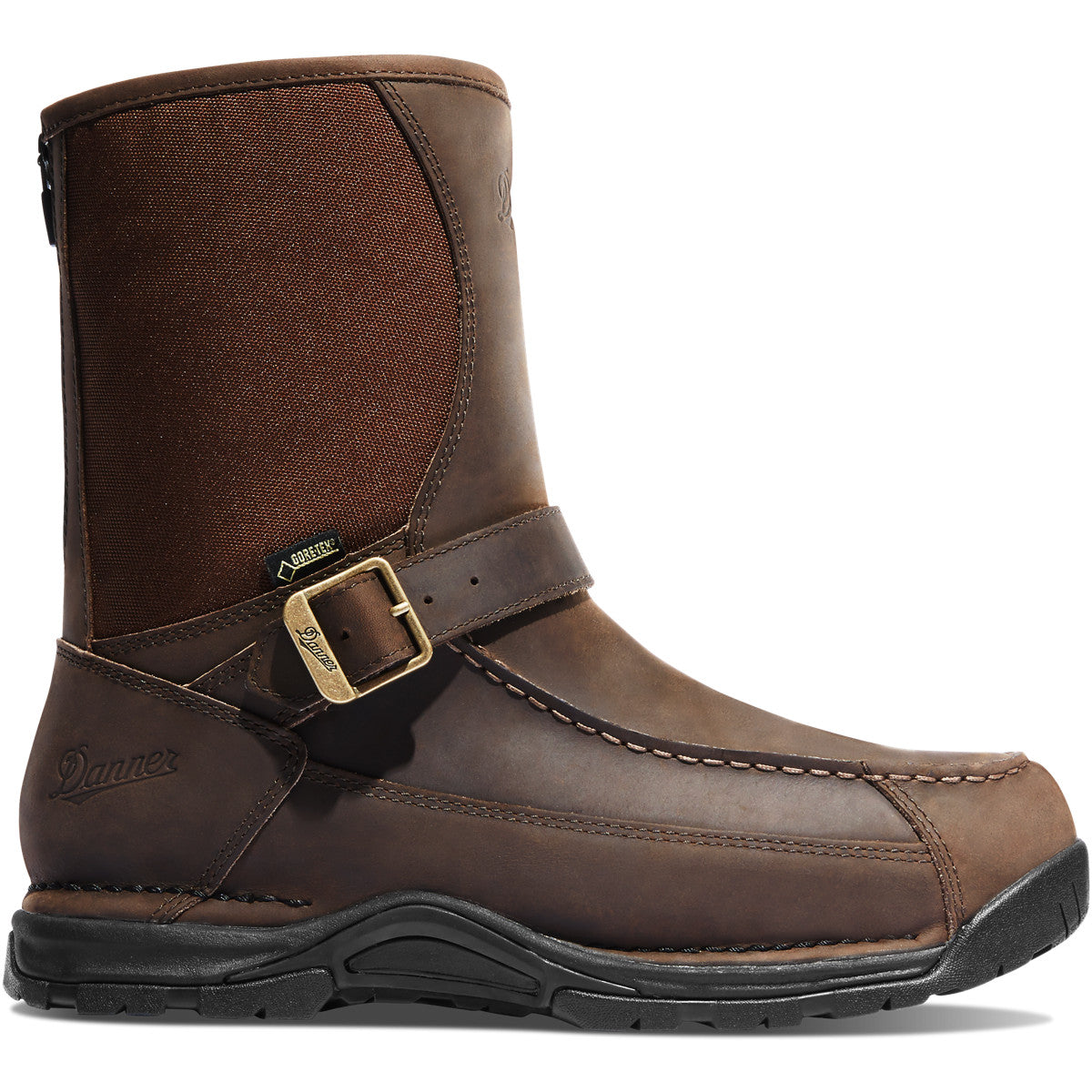 Sharptail Rear Zip 10" Dark Brown - Baker's Boots and Clothing