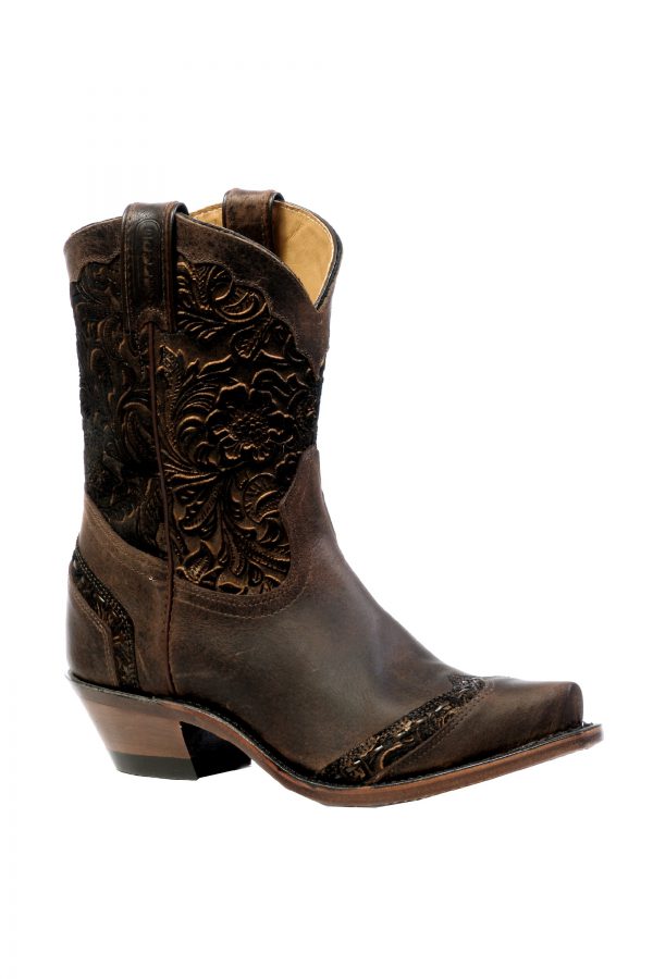 Boulet Women's Art Barocco Calf Split Tabac - #4631 - Baker's Boots and Clothing
