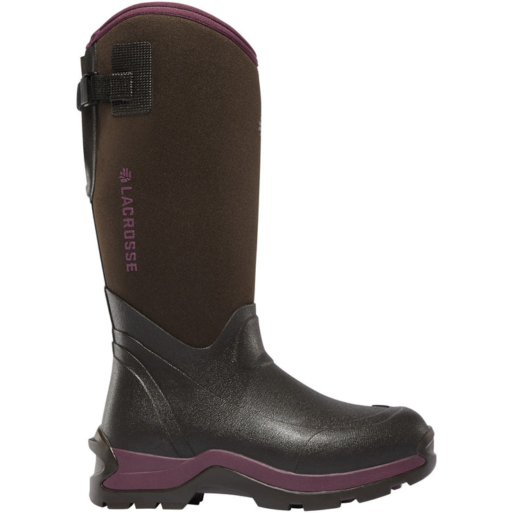 LaCrosse Women's Alpha Thermal 14" Chocolate/Plum 7.0MM - Baker's Boots and Clothing