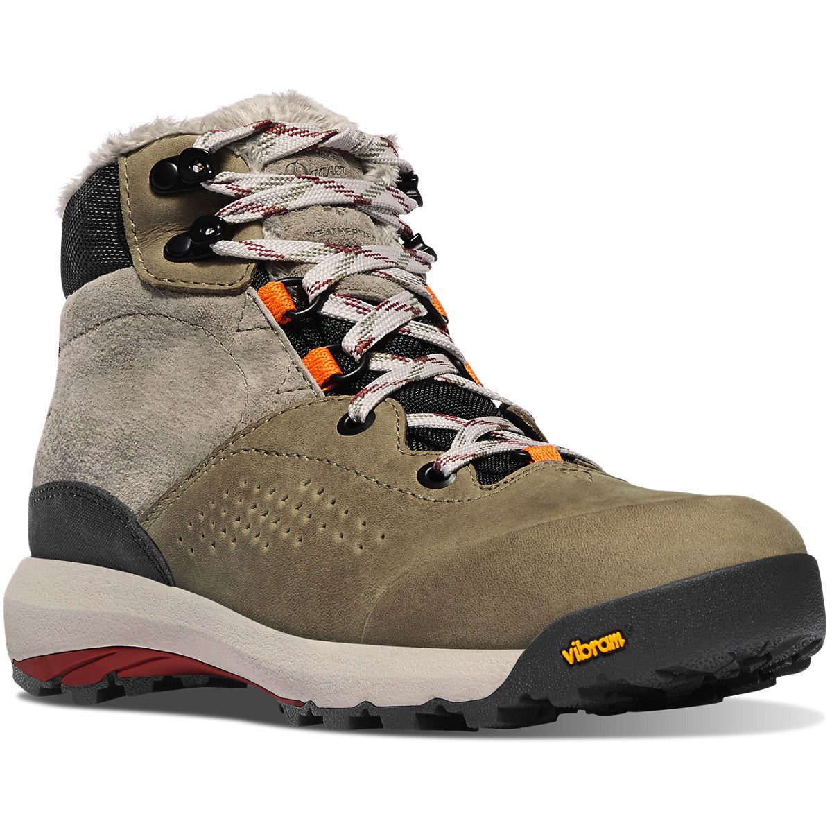 Danner Women's Inquire Mid Winter 5" Hazelwood/Tangerine/Red Size 11M - Baker's Boots and Clothing