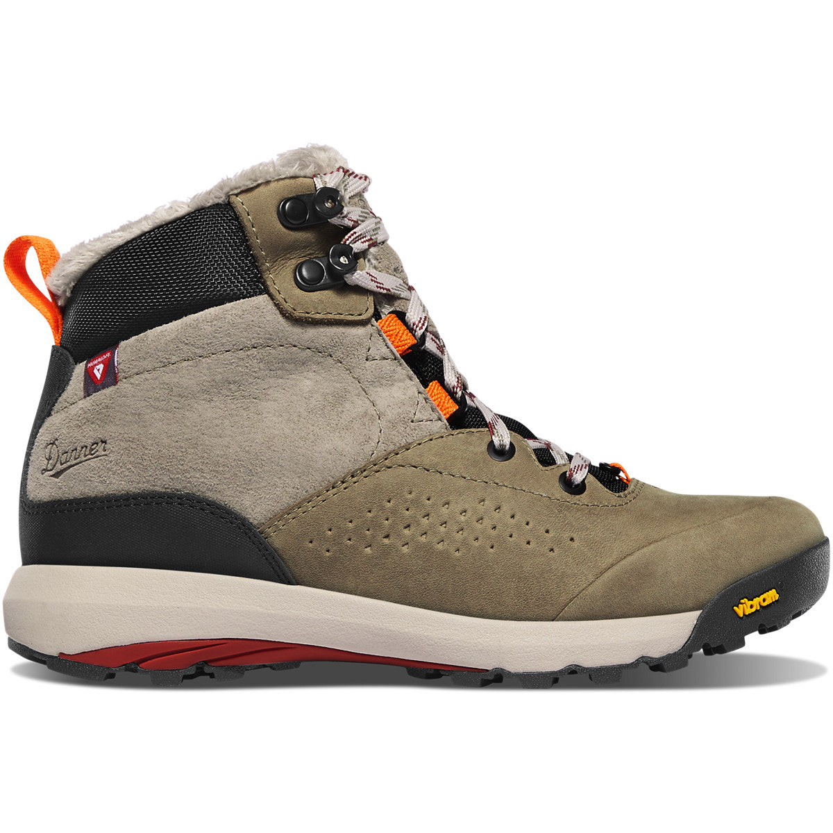 Danner Women's Inquire Mid Winter 5" Hazelwood/Tangerine/Red Size 11M - Baker's Boots and Clothing