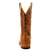 Anderson Bean Rum Brown Mad Dog Full Quill Ostrich - S1099 - Baker's Boots and Clothing