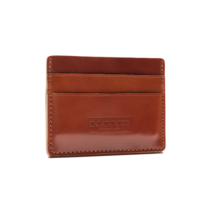 The Dave - Amaretto Shell Card Holder - Baker's Boots and Clothing