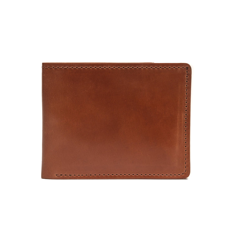 THE DAVE - HANDMADE SLIM WALLET - Whiskey Shell Cordovan - Baker's Boots and Clothing