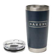 BAKER'S YETI RAMBLER 20 OZ TUMBLER WITH MAGSLIDER LID - NAVY - Baker's Boots and Clothing