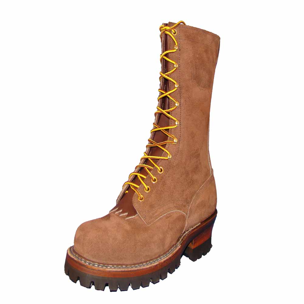 Smokejumper 12" - Brown Roughout - Baker's Boots and Clothing