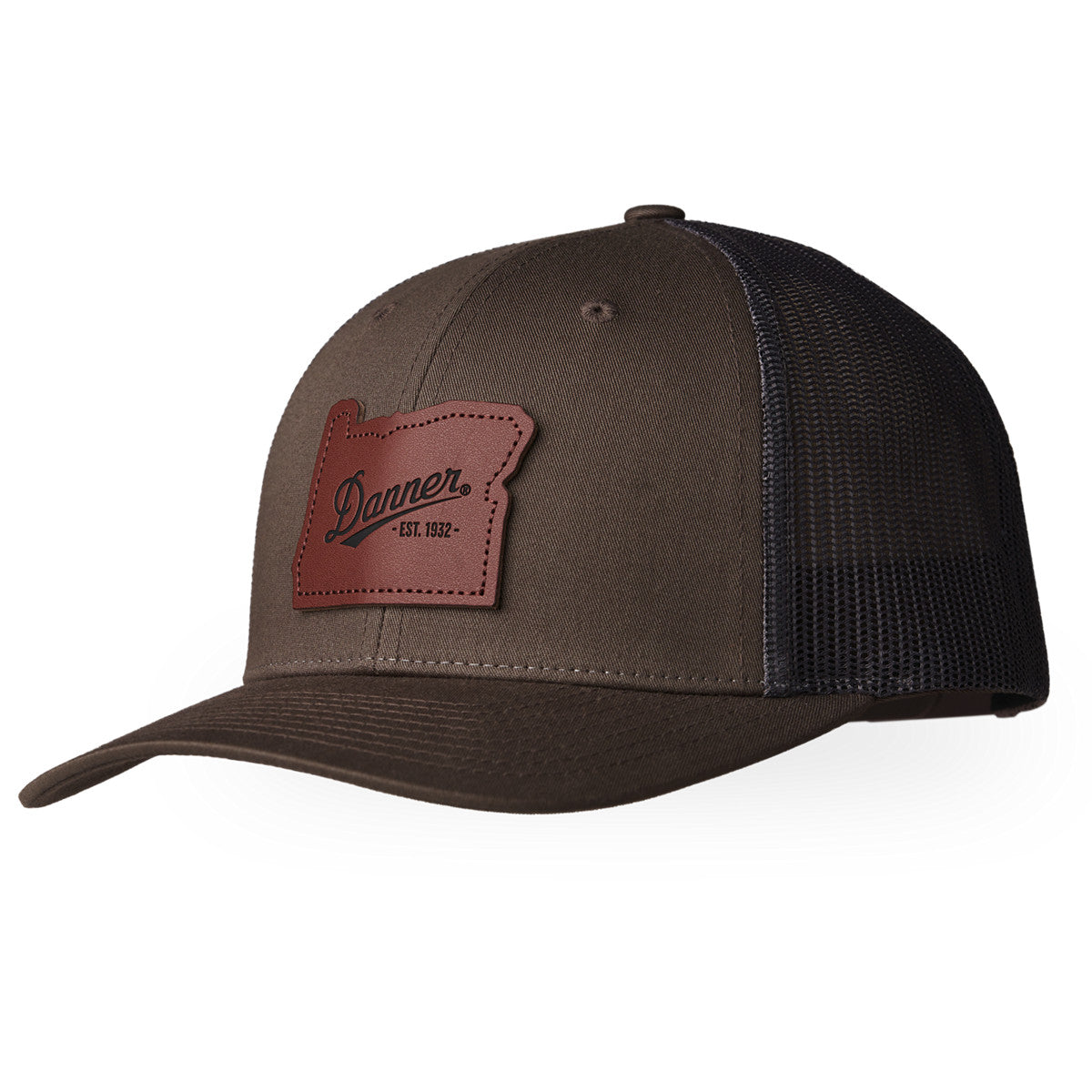 Trucker Cap Green/Brown - OR Patch - Baker's Boots and Clothing