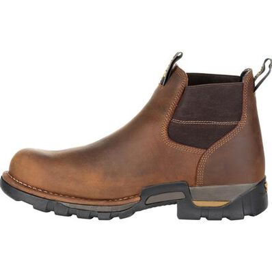 Georgia Boot Eagle One Steel Toe Waterproof Chelsea Work Boot - Baker's Boots and Clothing