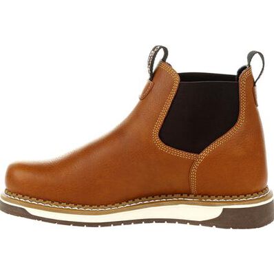Georgia Boot AMP LT Wedge Chelsea Work Boot - Baker's Boots and Clothing