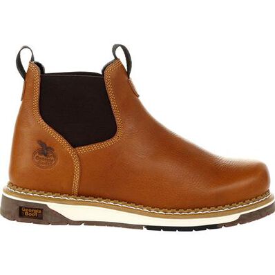 Georgia Boot AMP LT Wedge Chelsea Work Boot - Baker's Boots and Clothing