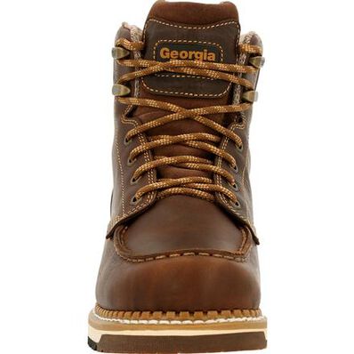 Georgia Boot AMP LT Wedge Waterproof Moc-Toe Work Boot - Baker's Boots and Clothing