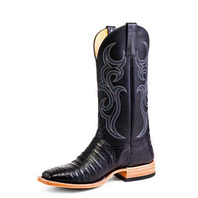 Horse Power Top Hand Black Caiman - HP8002 - Baker's Boots and Clothing