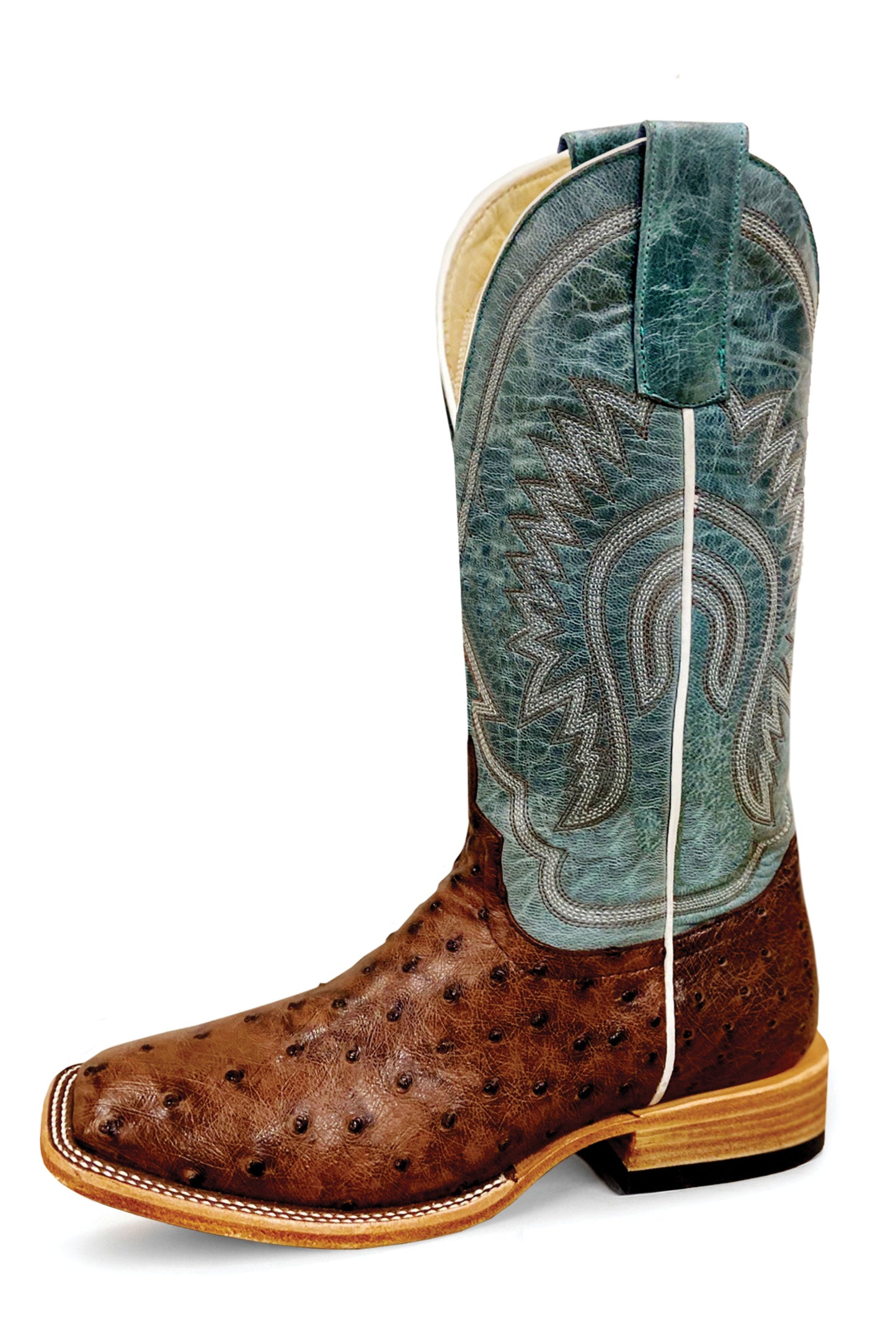 Kango Tobac Full Quill Ostrich - M2032 - Baker's Boots and Clothing