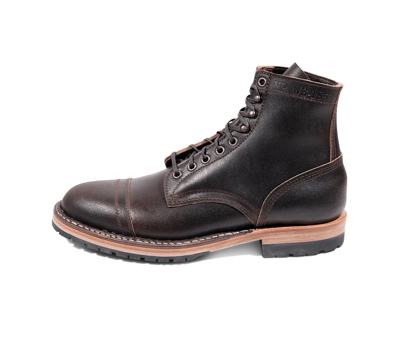 MP-Sherman Toe Cap (Half Sole) - Waxed Flesh - Baker's Boots and Clothing