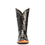 Rios of Mercedes Black Smooth Ostrich - #R9004 - Baker's Boots and Clothing