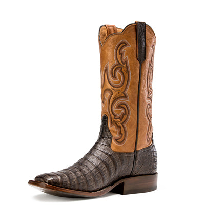 Chocolate Caiman Belly - #R9018 - Baker's Boots and Clothing
