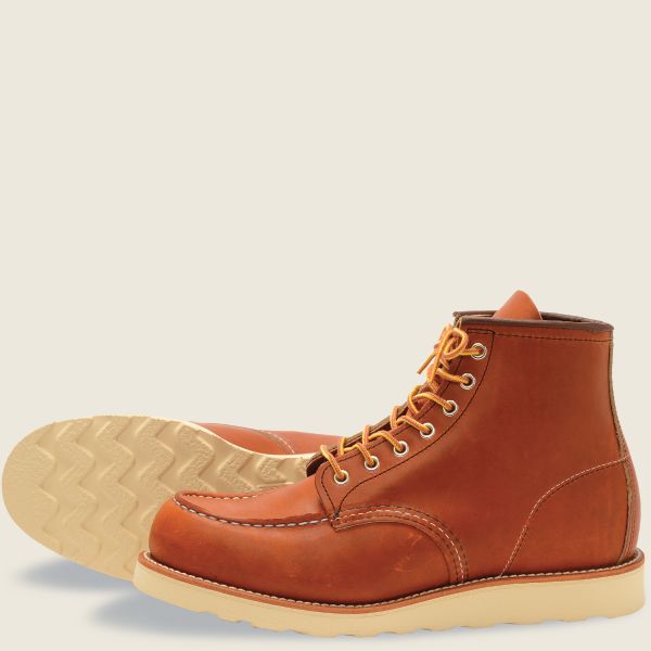靴 REDWING 875 24cm 6-INCH CLASSIC MOC Red Wing Classic Moc 6-Inch - Oro Legacy Leather – Baker's Boots