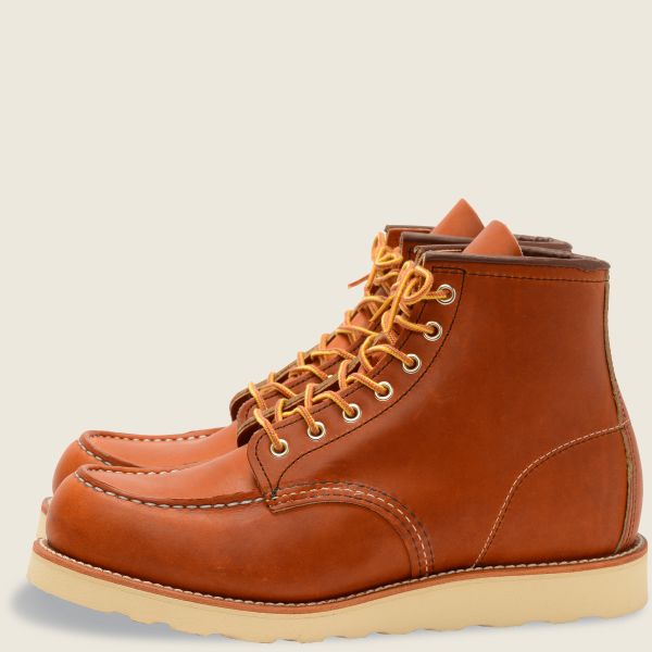 Red Wing Classic Moc 6-Inch - Oro Legacy Leather – Baker's Boots
