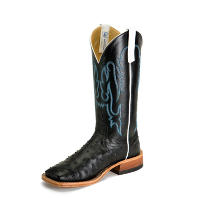 Black Full Quill Ostrich - S3015 - Baker's Boots and Clothing