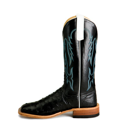 Anderson Bean Black Full Quill Ostrich - S3015 - Baker's Boots and Clothing