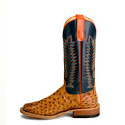 Anderson Bean Brandy Bruchiato Full Quill Ostrich - S3016 - Baker's Boots and Clothing