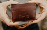 THE DAVE - HANDMADE SLIM WALLET - English Tan Dublin - Baker's Boots and Clothing